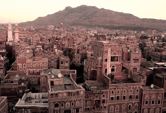 by Retlaw Snellac on Flickr.Traditional buildings in Sana'a - the capital city of Yemen.
