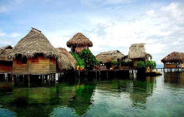 by angelfinder on Flickr.Eco Lodge on the water in Bocos Del Toro, Panama.