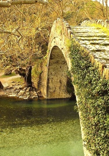 Ancient Stone Bridge, Ipiros, Greece