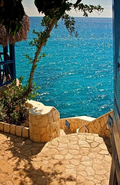 Stairs to the Sea, Negril, Jamaica