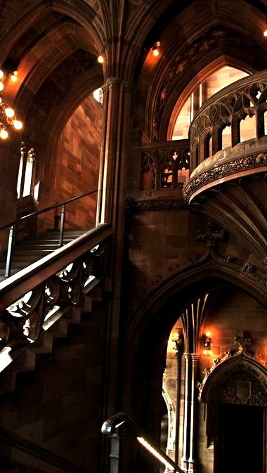 Arches, The John Rylands University Library,  Manchester, England