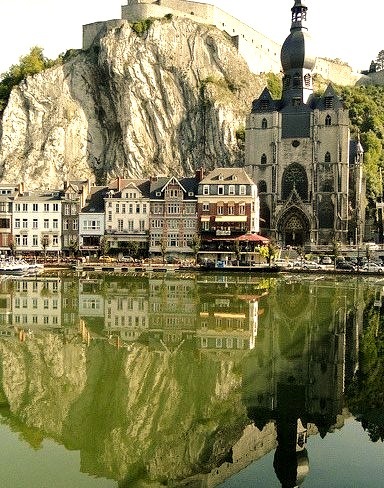 Meuse river reflections, Dinant / Belgium